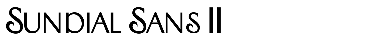 Sundial Sans II